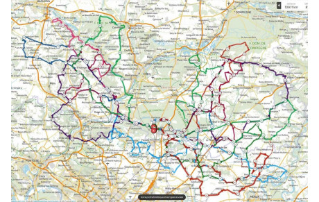 Carte des parcours 