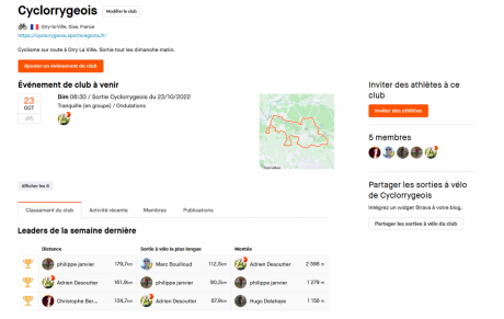 Page Strava Cyclorrygeois